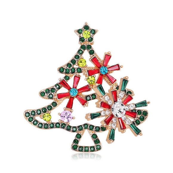 NWT Christmas Tree Brooch Christmas Brooch Holiday Brooch Christmas Tree Pendant - Picture 4 of 9
